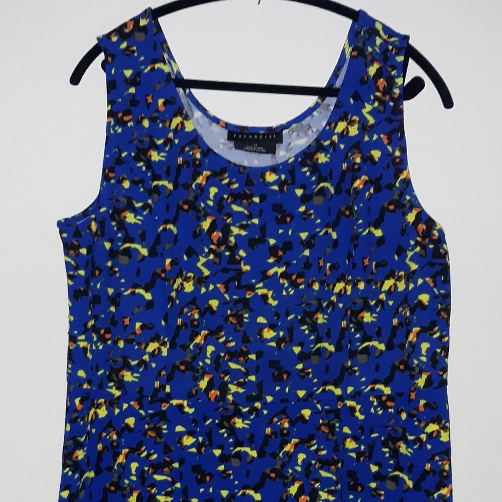 Woman's Blue Printed Dress